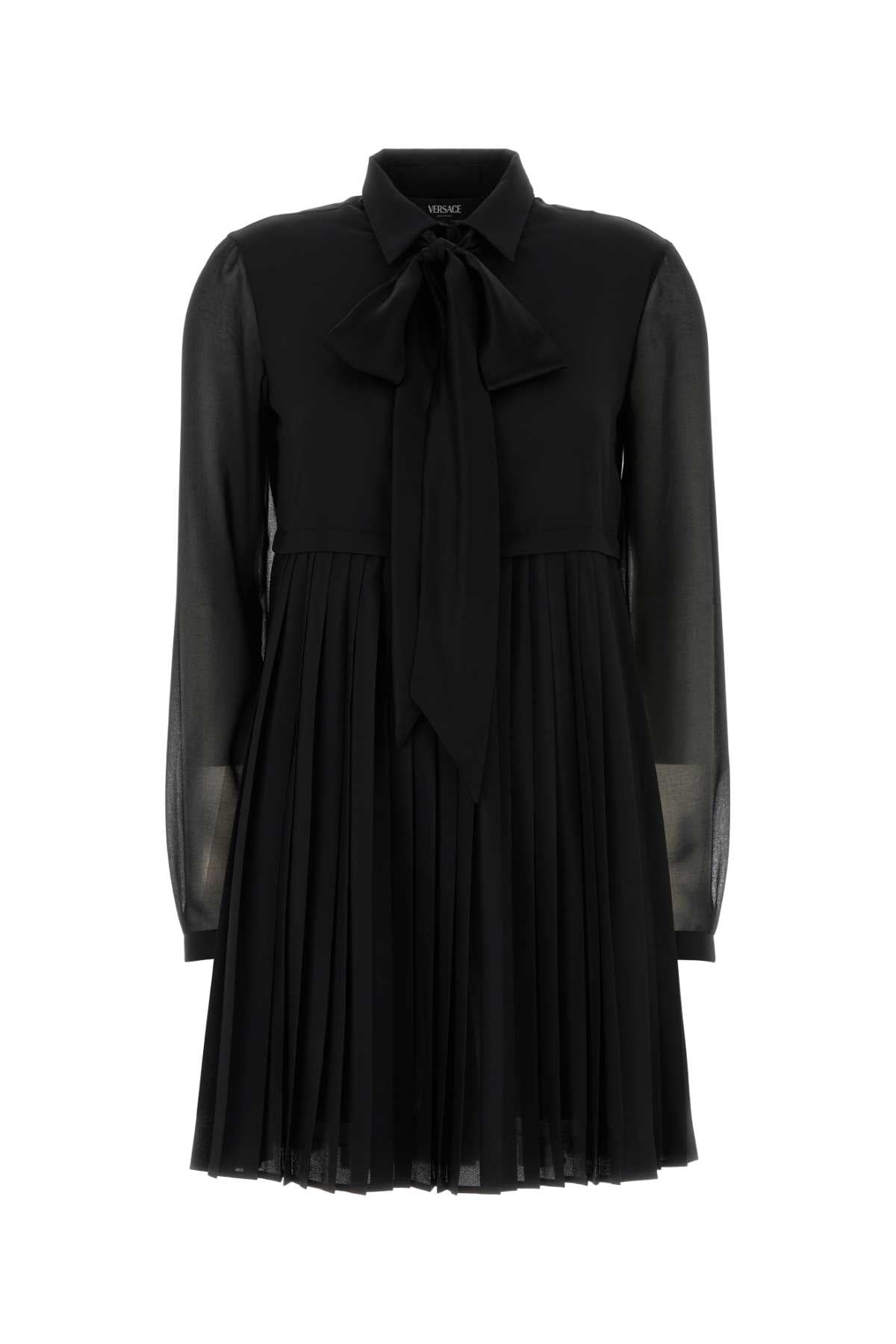 Versace Techno Cady Stretch Dress — Black