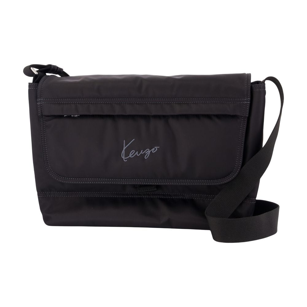 Kenzo Nylon Crossbody Bag — Black