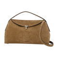 Toteme T-Lock Top Handle Bag — Brown