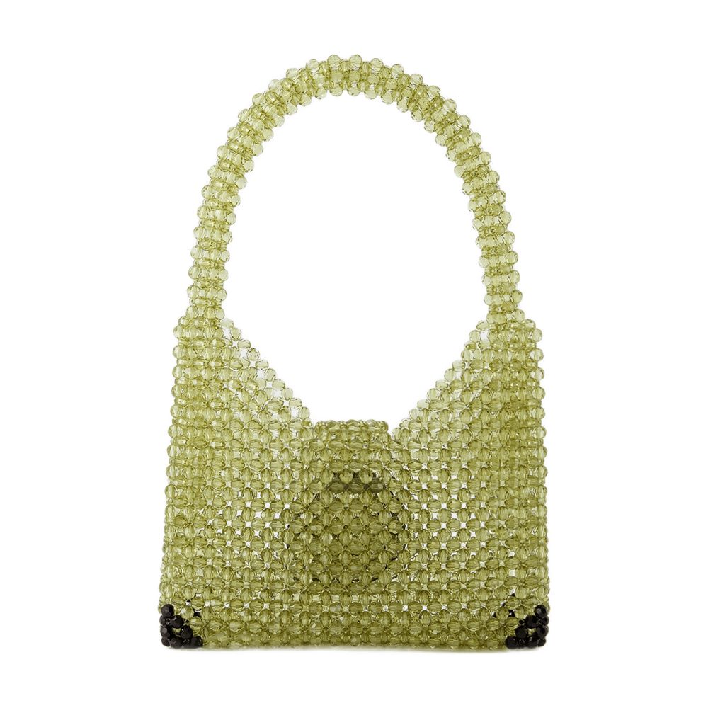 Germanier Beaded Hobo Bag — Green