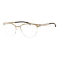 Ic! Berlin THEINGENUEM1417073 Oval Full Rim Metal Eyeglasses — Bronze