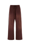 Golden Goose Deluxe Brand Wide Cotton Joggers — Burgundy