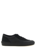 Stone Island Cotton and Linen Canvas Sneaker — Black