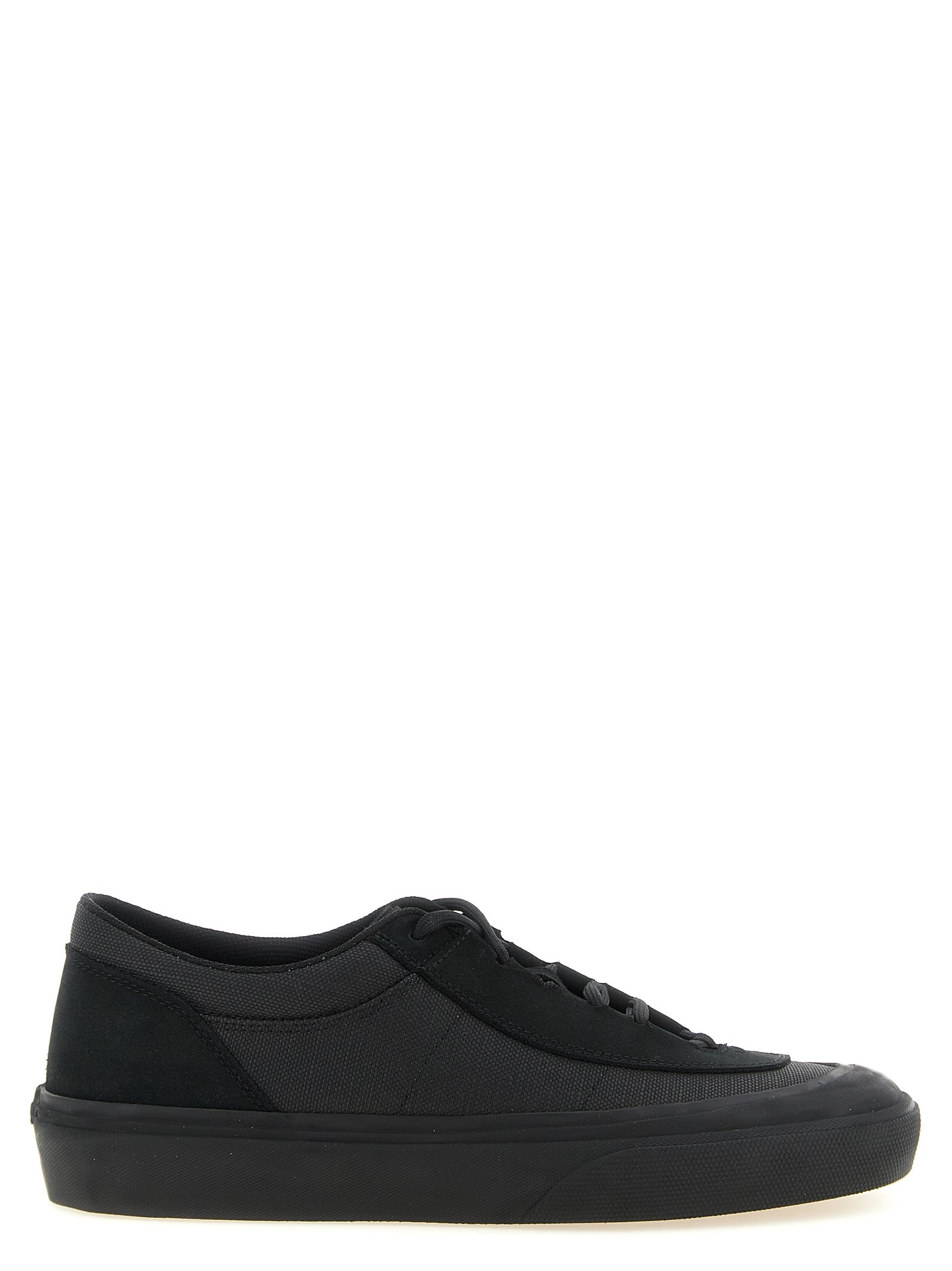 Stone Island Cotton and Linen Canvas Sneaker — Black