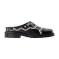 Simone Rocha Embellished Calfskin Mule — Black