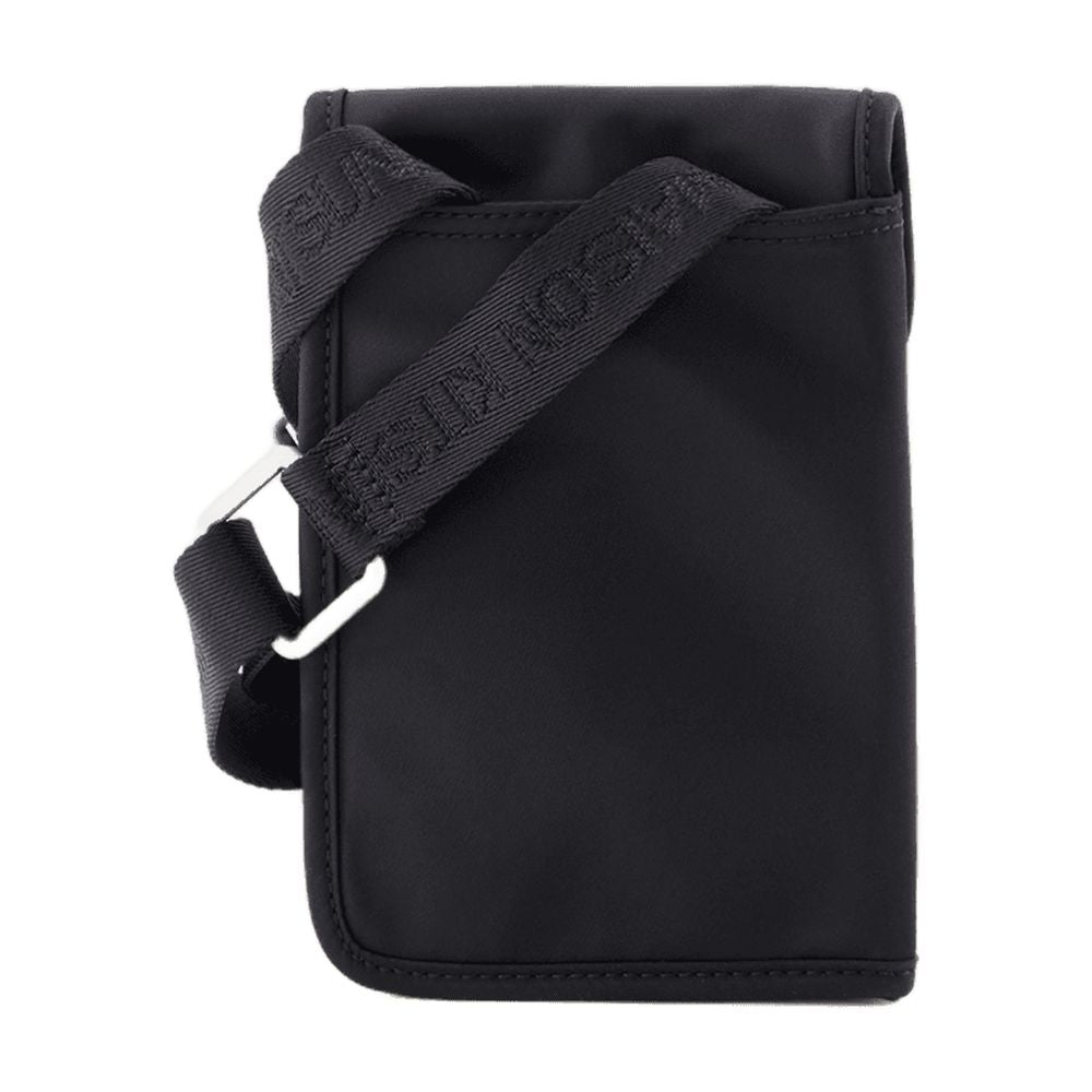 Maison Kitsune Synthetic Neck Pouch — Black
