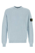 Stone Island Ribbed Cotton Sweater — Blue