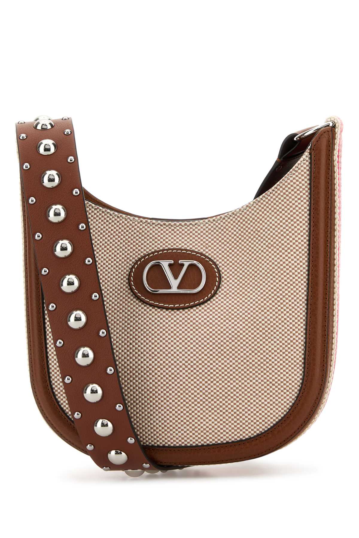 Valentino Garavani Hobo Crossbody Bag — Brown