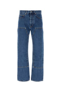 Palm Angels Pantalones Vaqueros con Bolsillos Cargo — Azul