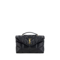 Saint Laurent Puffer Toy Shoulder Bag — Black