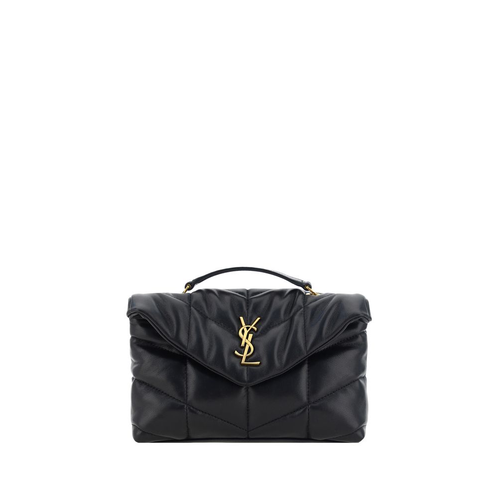 Saint Laurent Puffer Toy Shoulder Bag — Black