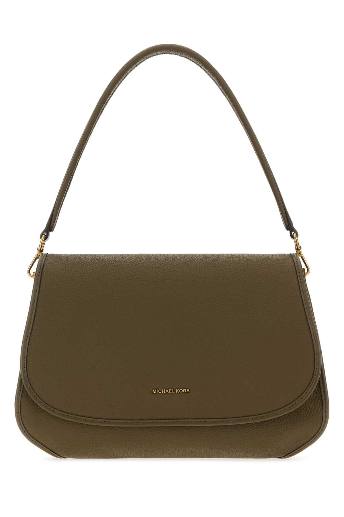 Michael By Michael Kors Conv Shoulder Bag — Green