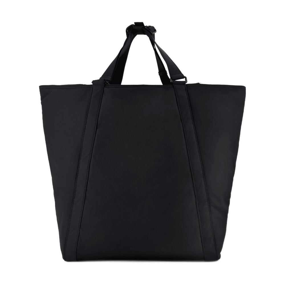 Burberry Shield Shopper Tote Bag — Black