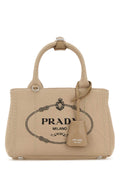 Prada Jardiniére Top Handle Bag — Beige