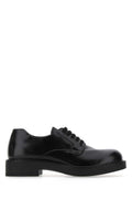 Prada Chunky Sole Leather Oxford — Black