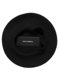 Dolce & Gabbana HAT10015 Wool and Cashmere Beret — Black