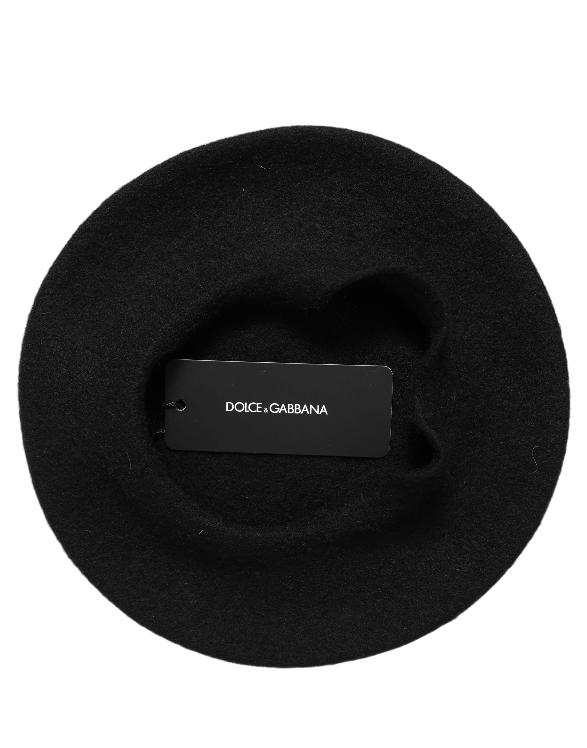 Dolce & Gabbana HAT10015 Wool and Cashmere Beret — Black
