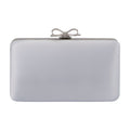 Self-Portrait Satin Box Clutch Clutch — Blue