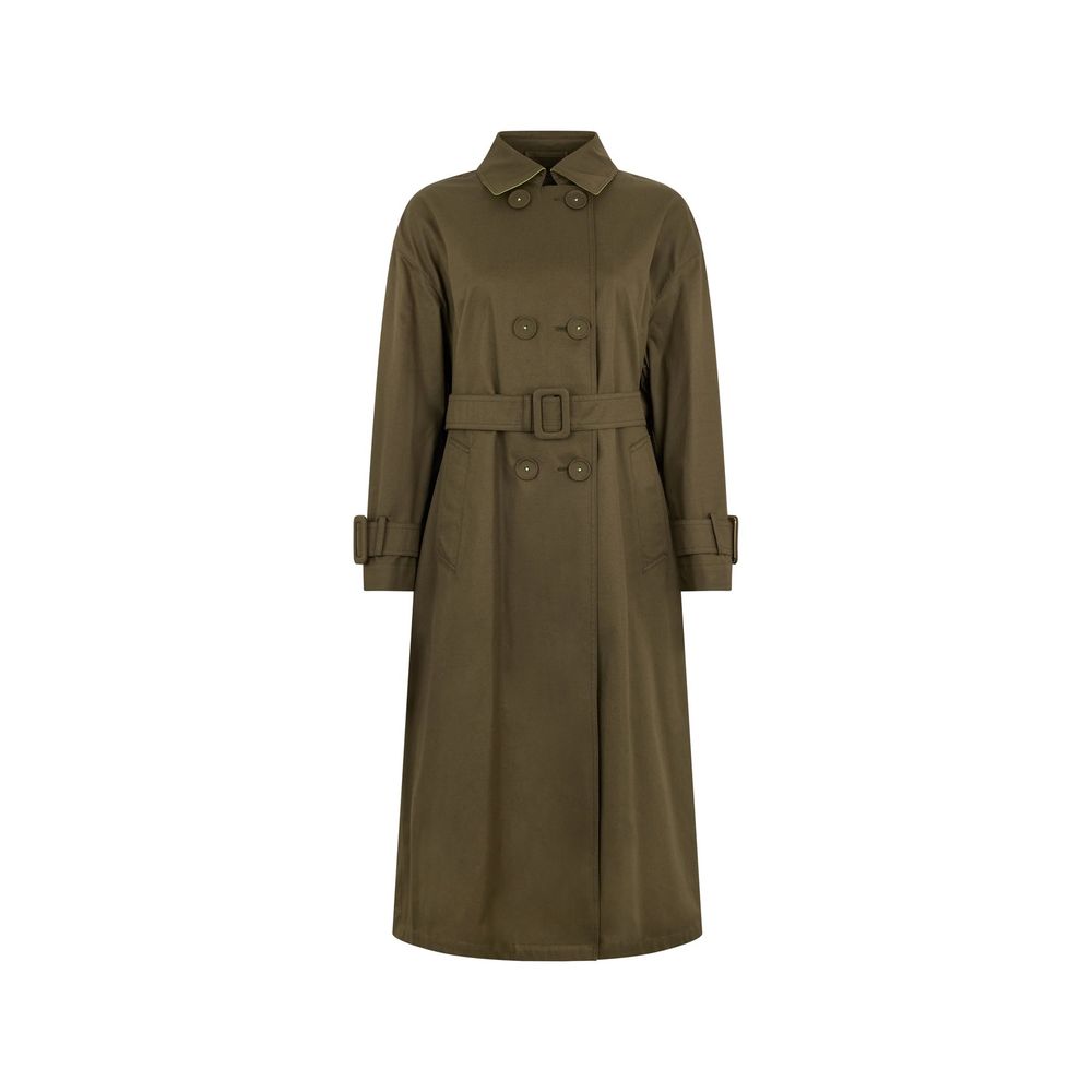 Herno Cotton Trench Coat — Green