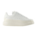 Alexander McQueen Oversized White Leather Sneaker — White