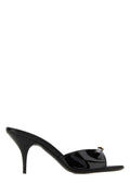 Miu Miu Patent Leather Mule — Black