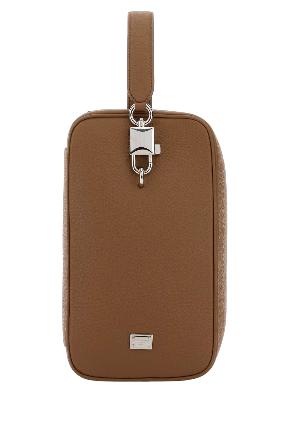 Dolce & Gabbana Textured Calf Leather Belt Bag — Brown