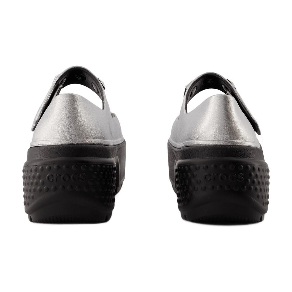 Crocs Ballerina Flat — Silver