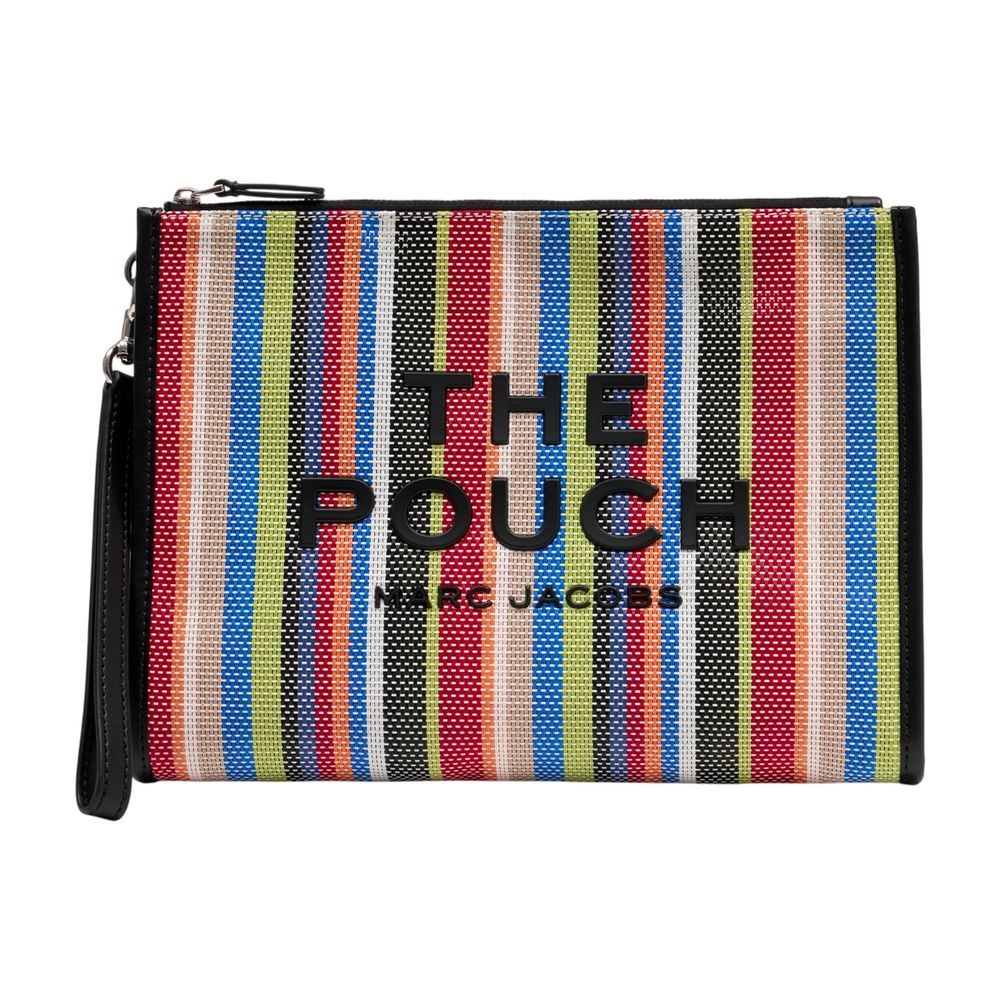 Marc Jacobs Beaded Multicolor Striped Clutch — Multicolor
