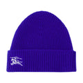 Burberry 8078810 Equestrian Logo-Embroidered Cashmere Beanie — Blue