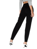 Ferragamo High-Waist Tailored Trousers — Black