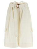 Zimmermann Illuminate Bermuda Shorts — White