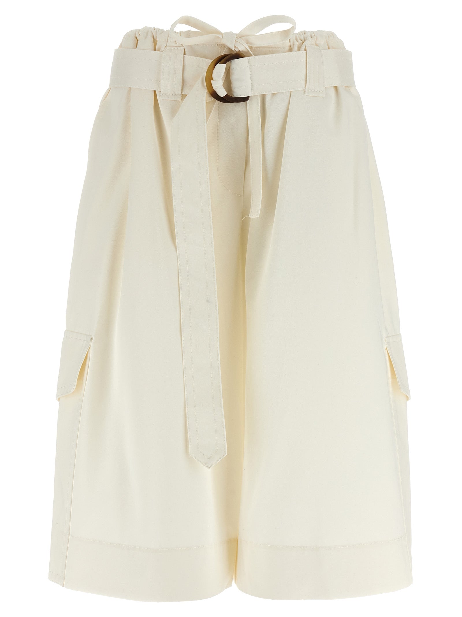Zimmermann Illuminate Bermuda Shorts — White