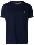 Brunello Cucinelli Chest Pocket T-Shirt — Navy