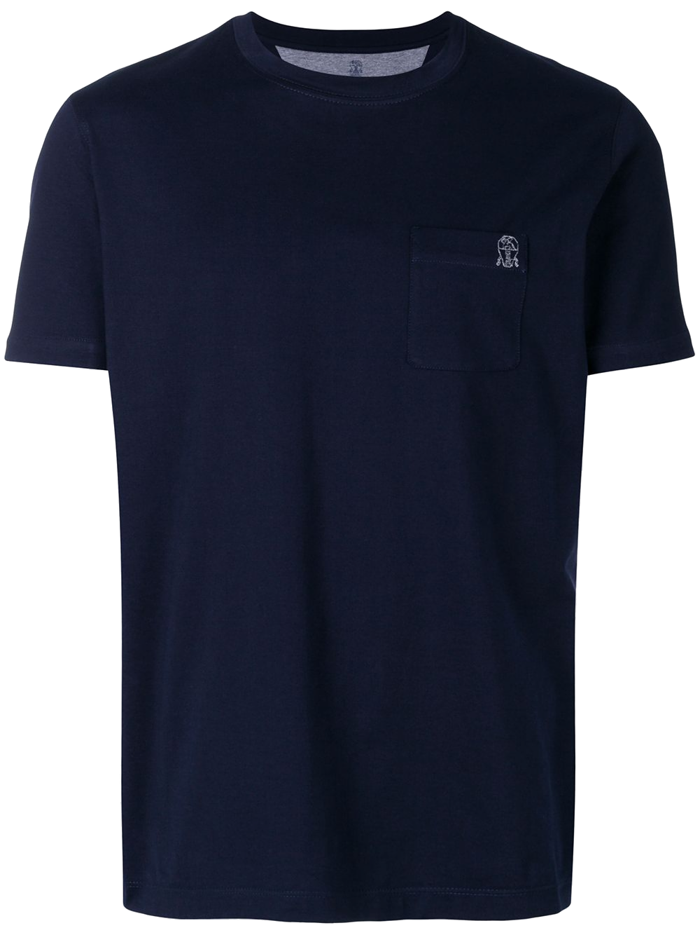 Brunello Cucinelli Chest Pocket T-Shirt — Navy