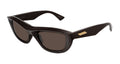 Bottega Veneta BV1326S Injected Acetate Sunglasses — Black
