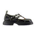 Ganni Flat — Black