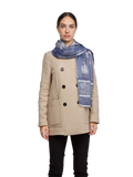 Lanvin Printed Modal and Wool Scarf — Blue