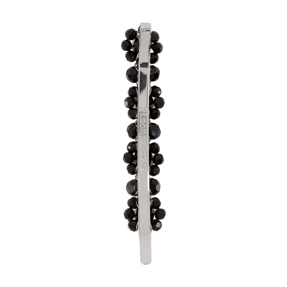 Simone Rocha Black Bead-Clustered Hair Clip — Black