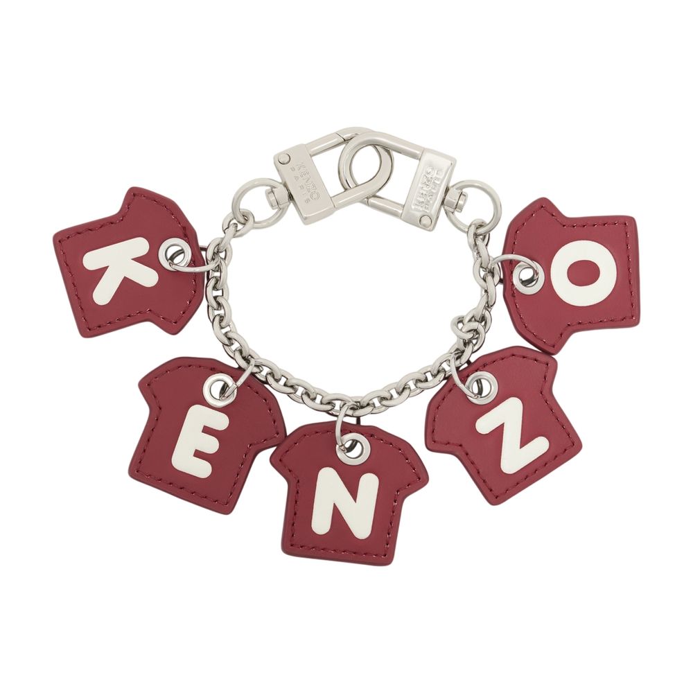Kenzo Leather Charm Bracelet — Red