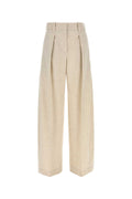 Brunello Cucinelli Virgin Wool Blend Trouser — Beige