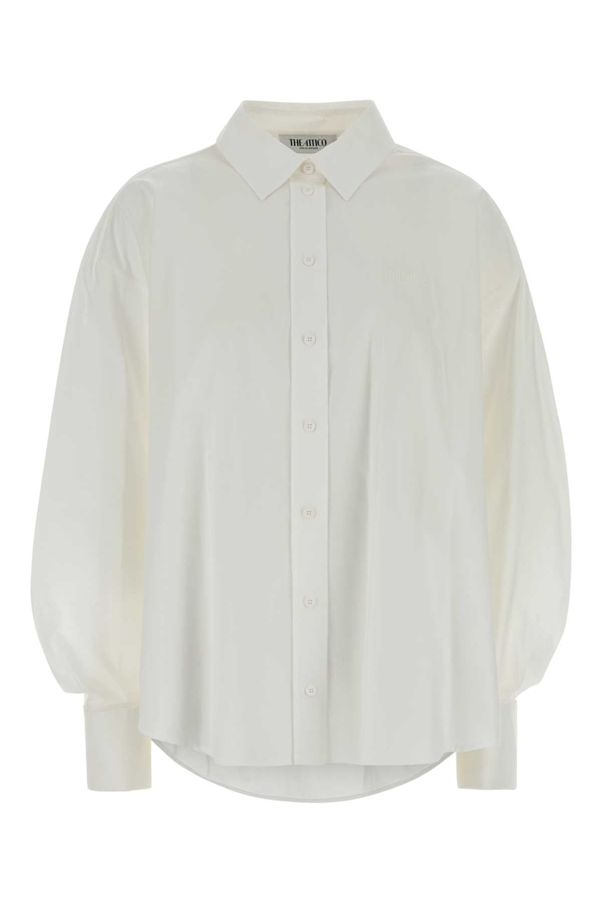 La camisa de algodón The Attico - Blanca