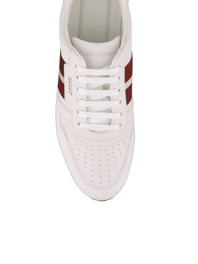 Bally Leather Low-Top Sneaker — White