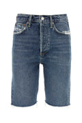 Agolde Prcsn Denim Shorts — Blue