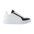 Alexander McQueen Leather Colorblock Sneaker — White