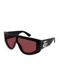 Gucci GG1950S Oversized Shield Sunglasses — Black