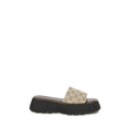 Gucci GG Platform Sandal — Beige