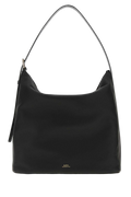 A.P.C. Grained Leather Shoulder Bag — Black
