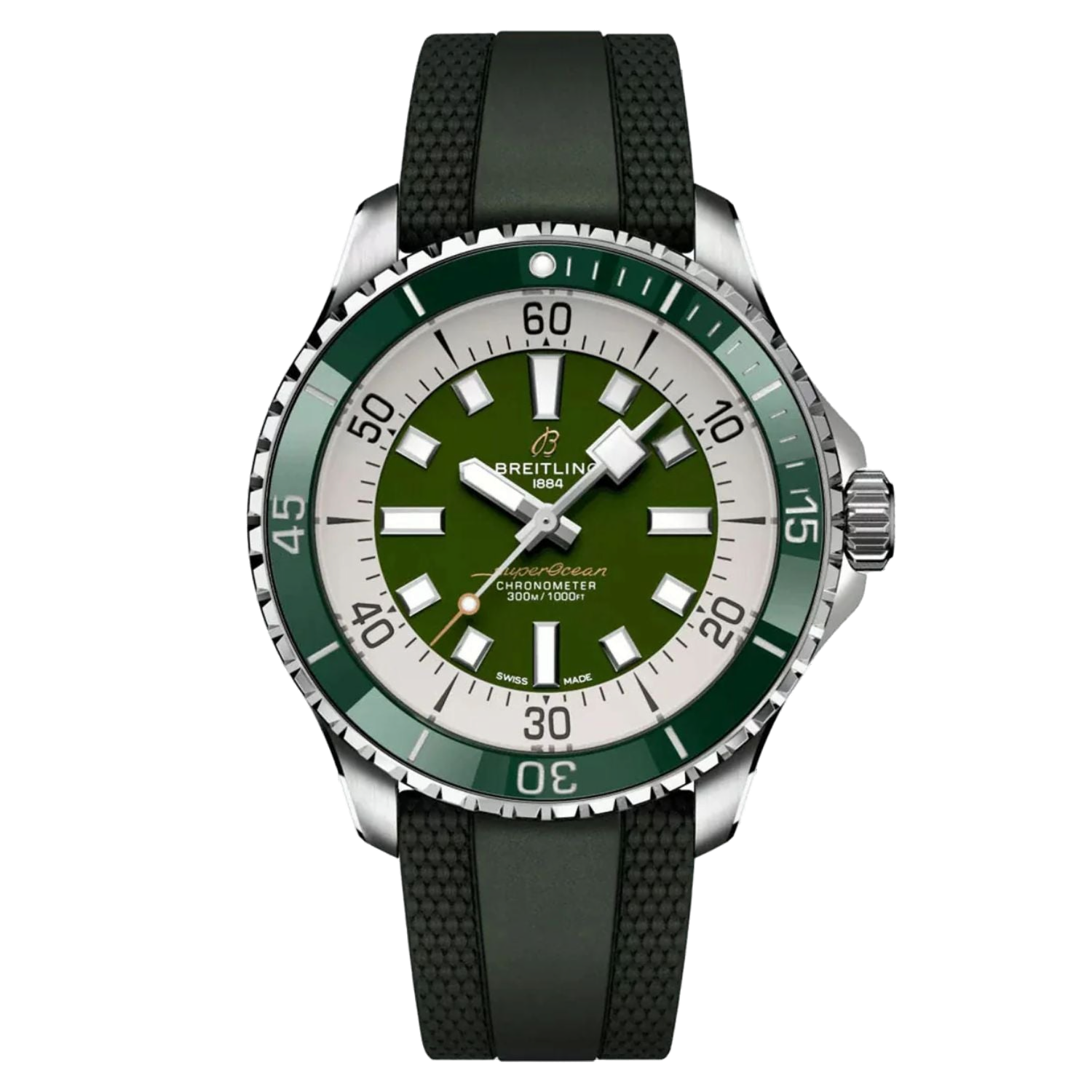 Breitling Superocean Watch — Green