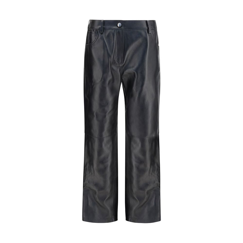 Magda Butrym Leather Trousers — Black
