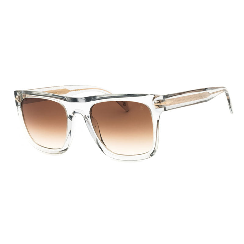 David Beckham Square Full Rim Sunglasses — Gray